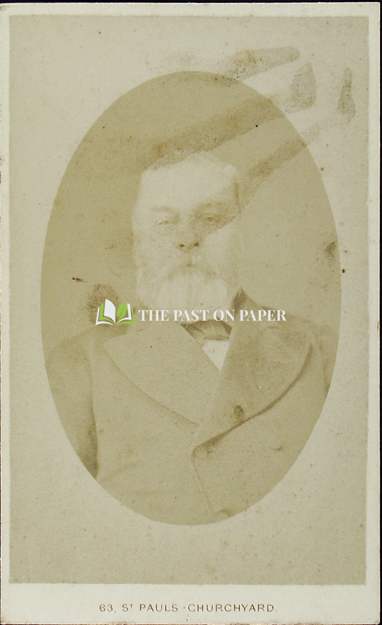 Carte de Visite of Unknown Bearded Gentleman, London, est 1870s