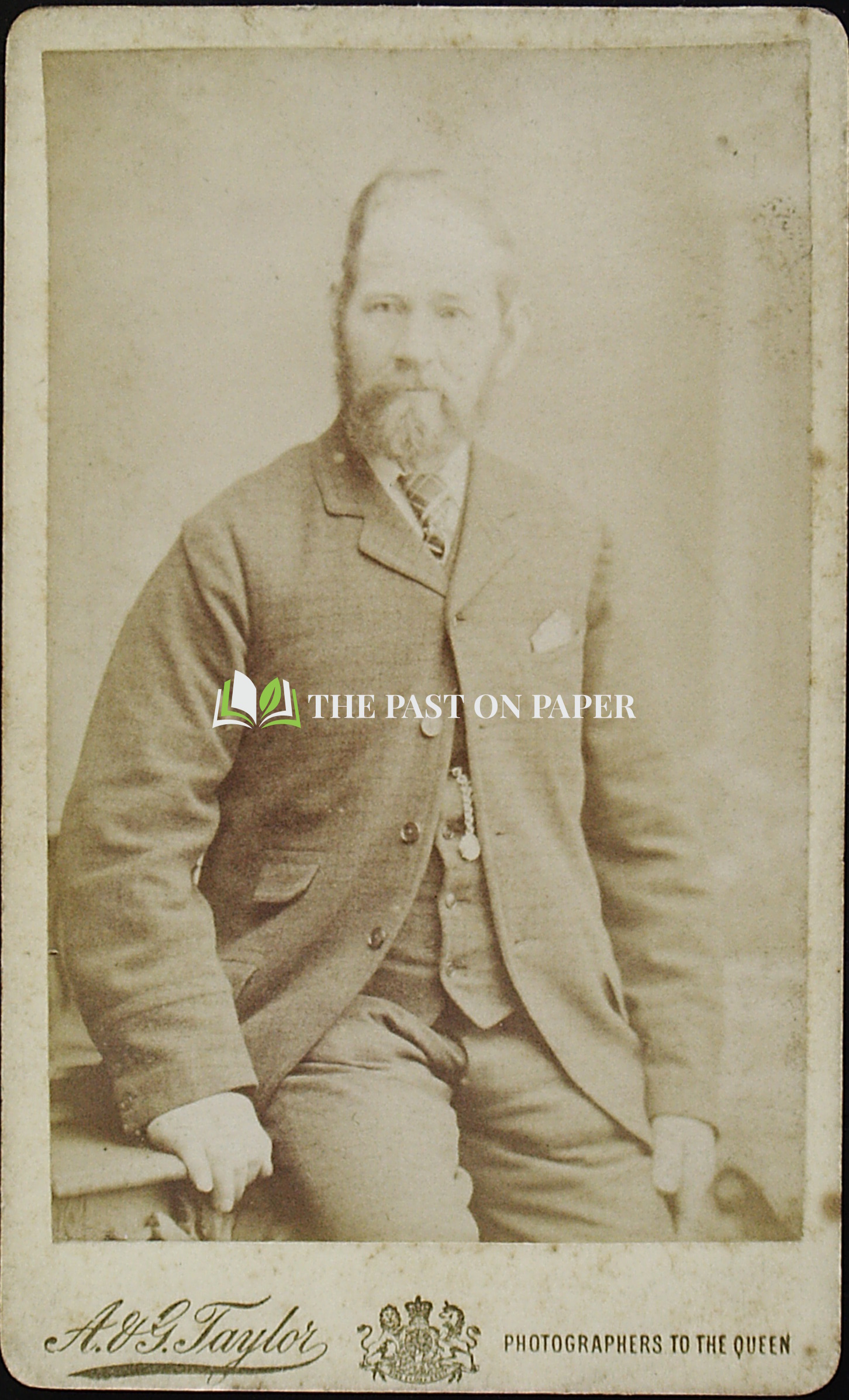 Carte de Visite of John Taylor, Liverpool, est 1870s