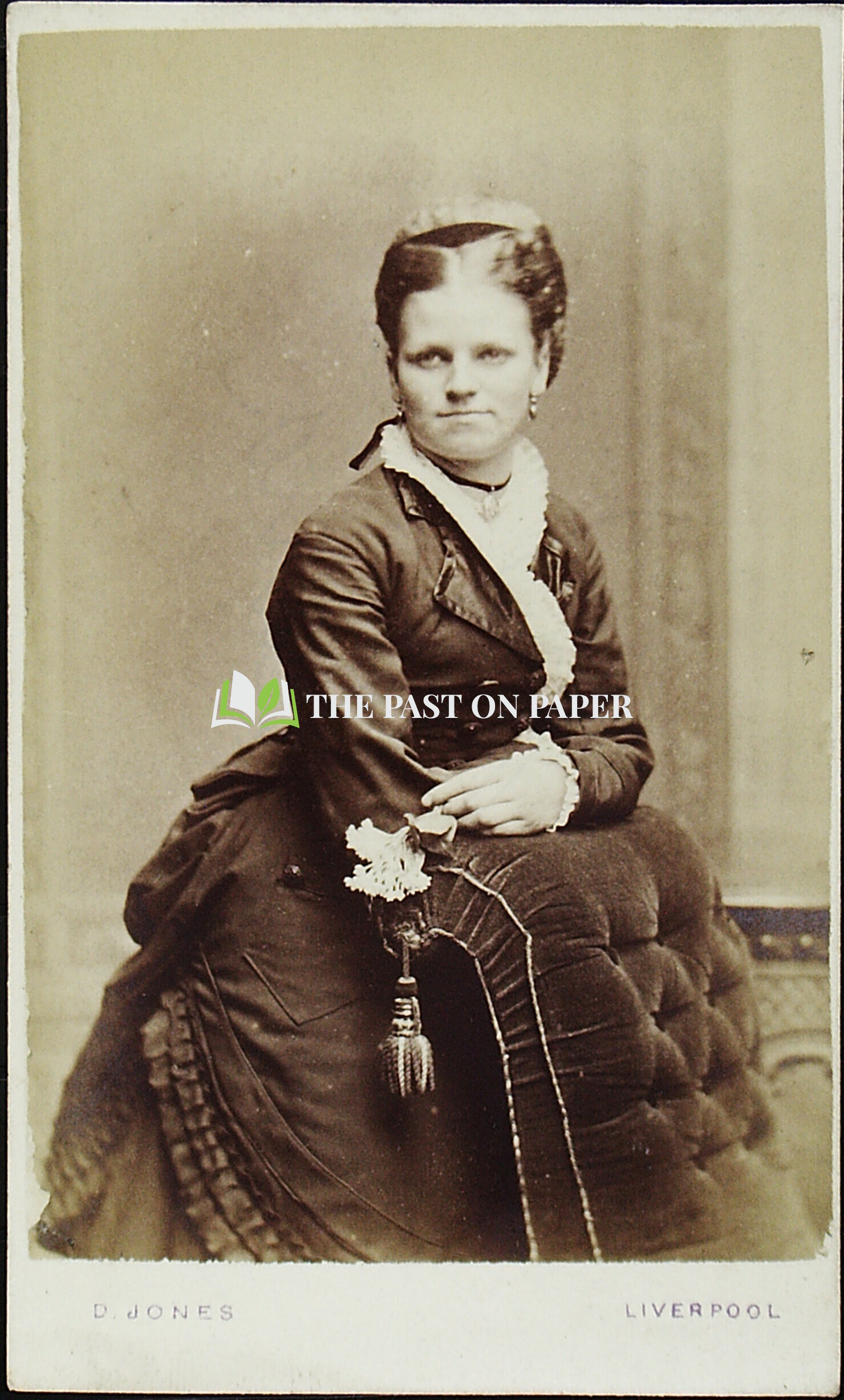 Carte de Visite of Unknown Female, Liverpool, est 1860s