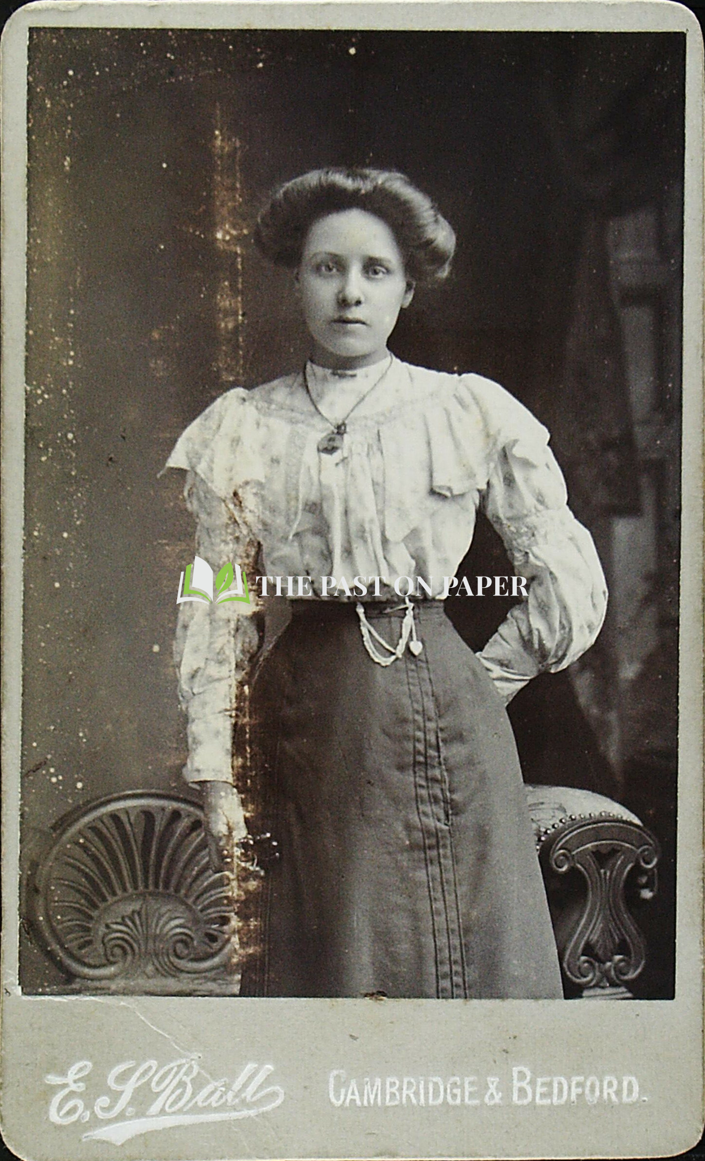 Carte de Visite of Unidentified Female, Cambridge, est 1890s