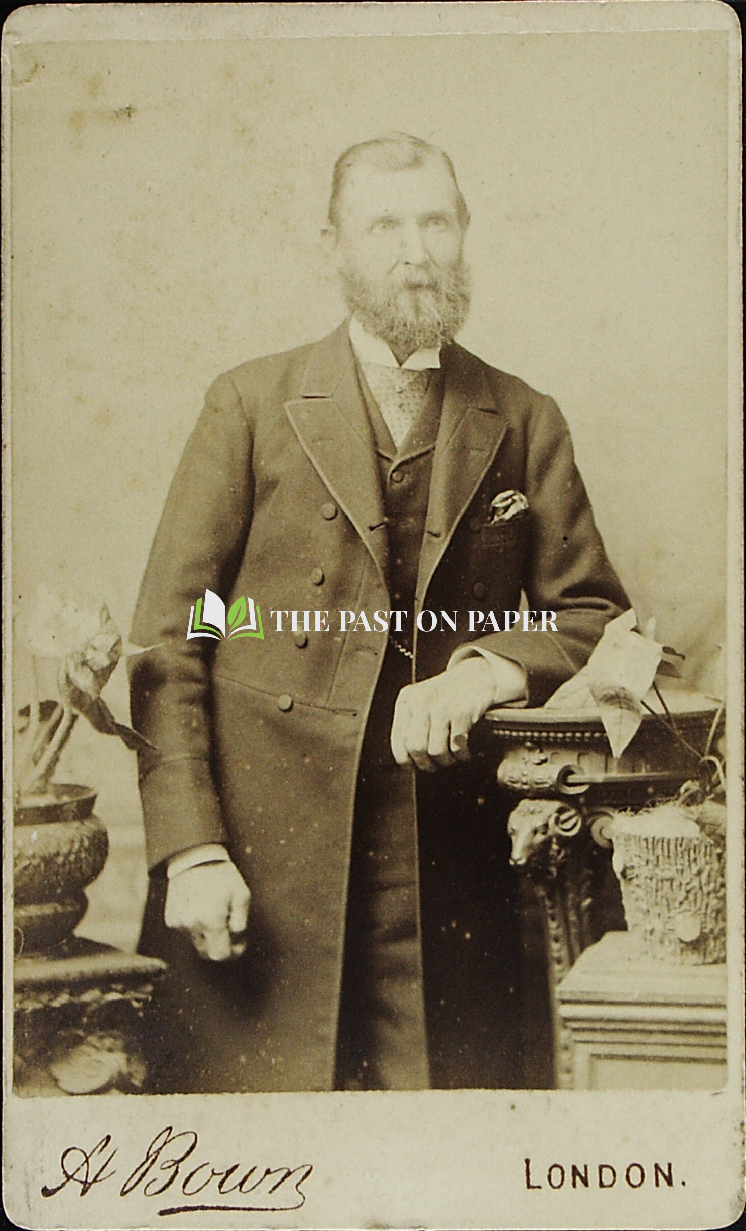 Carte de Visite of Unidentified Gentleman, London,1870s