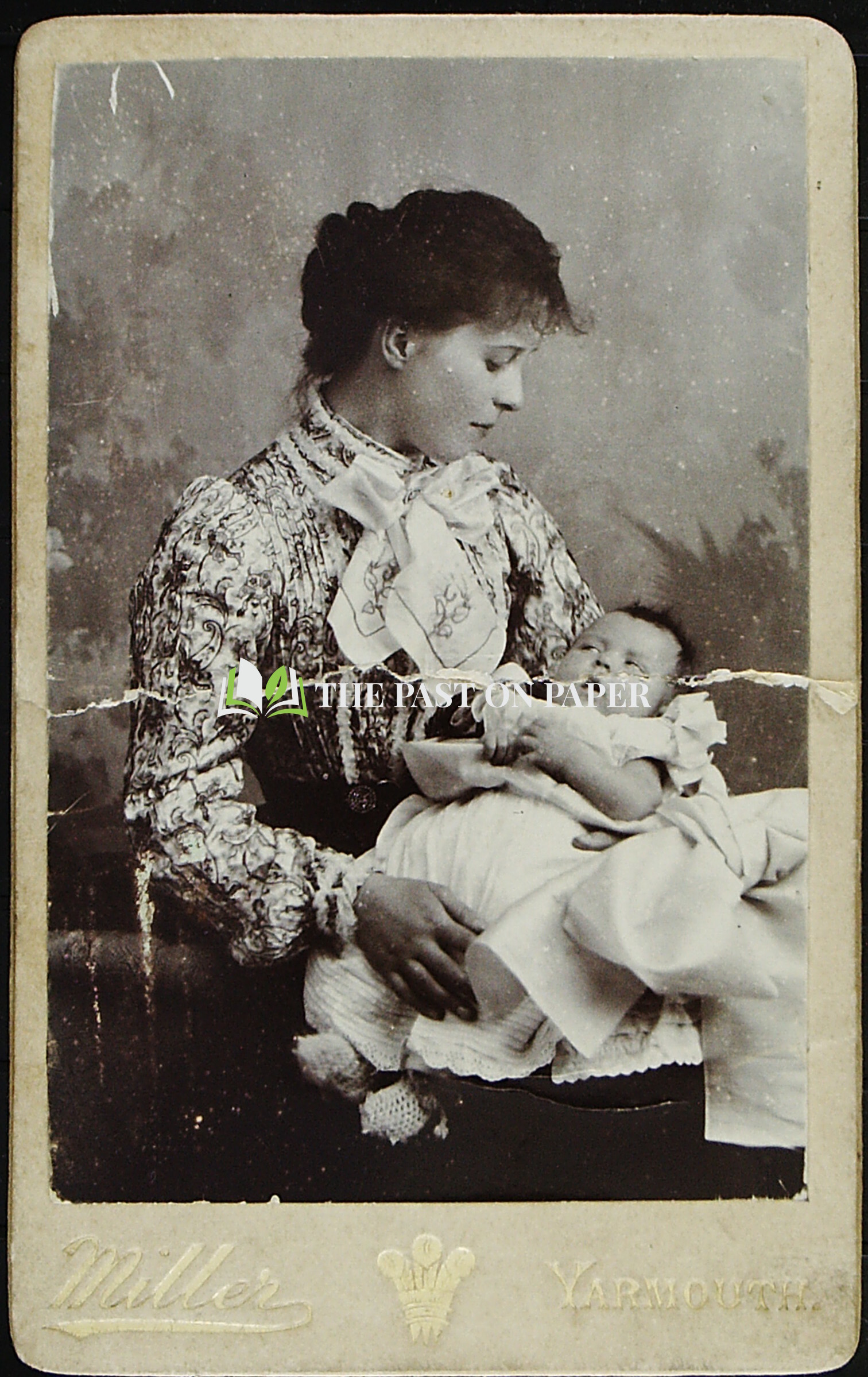 Carte de Visite of Unidentified Woman with Baby, Yarmouth, 1890s