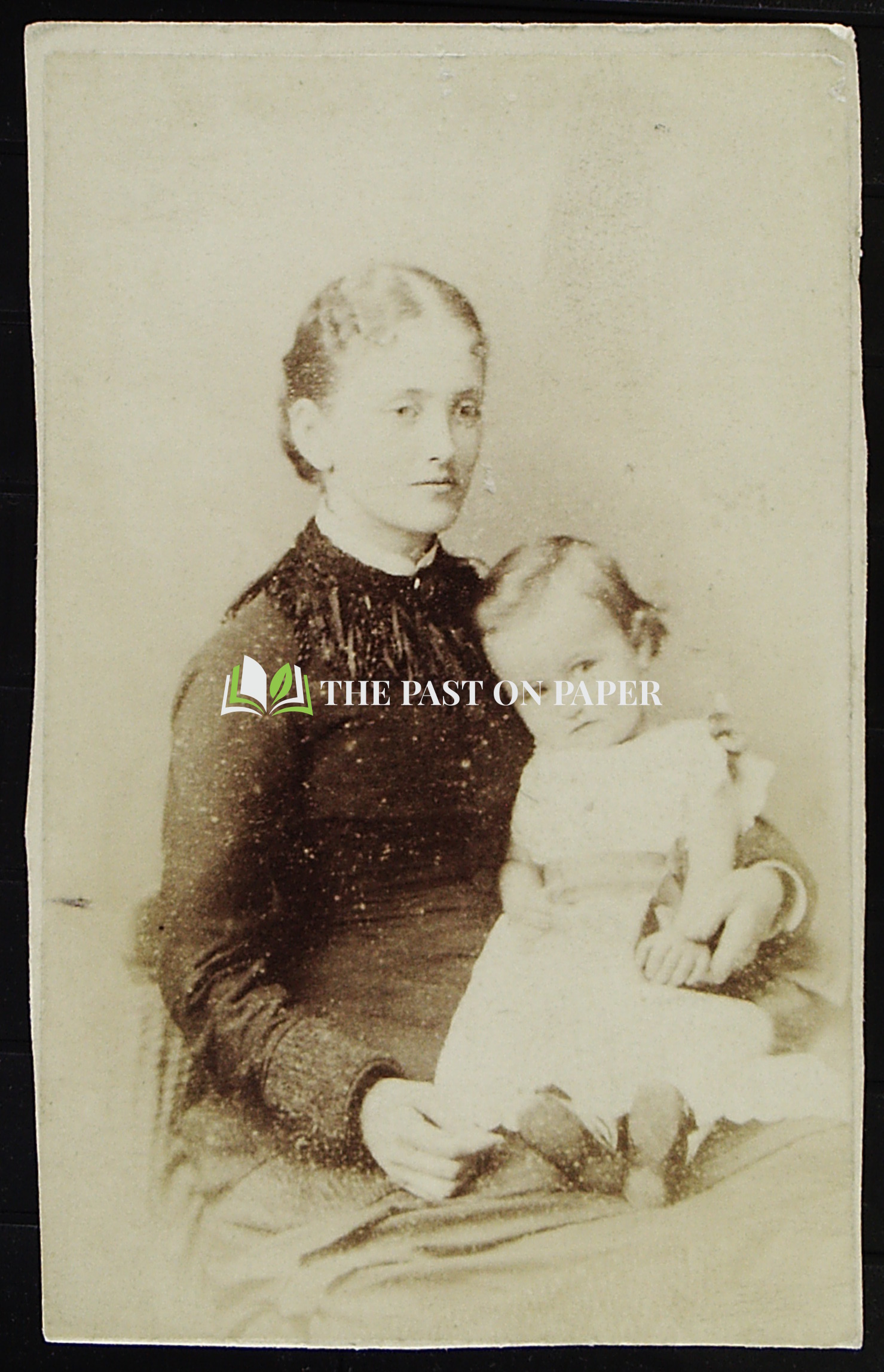 Carte de Visite of Unidentified Woman and Child, Norwich, 1870s