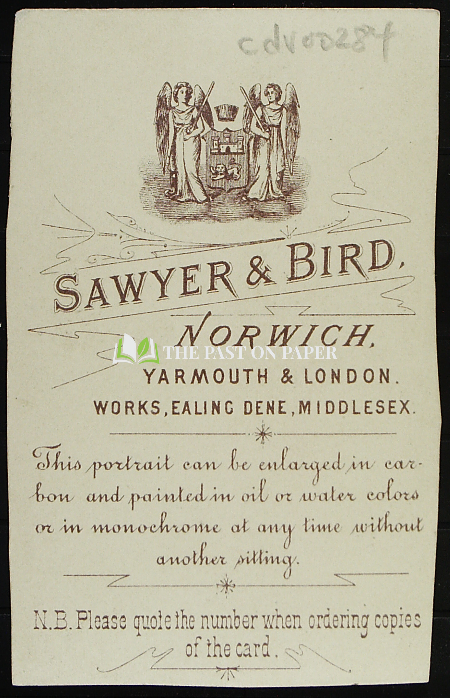 Carte de Visite of Unidentified Woman and Child, Norwich, 1870s - Image 2