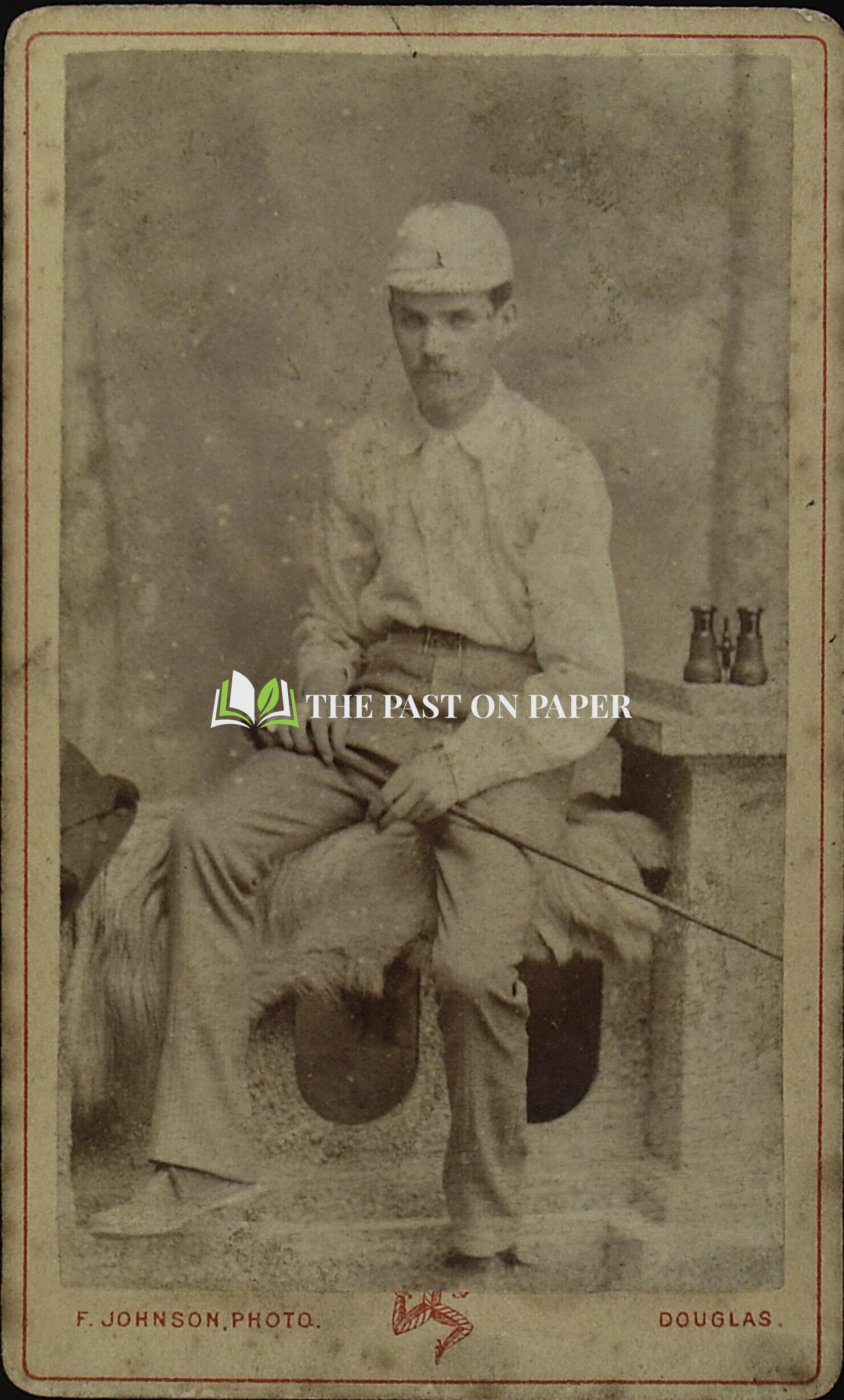 Carte de Visite of Unidentified Jockey, Isle of Man, 1870s