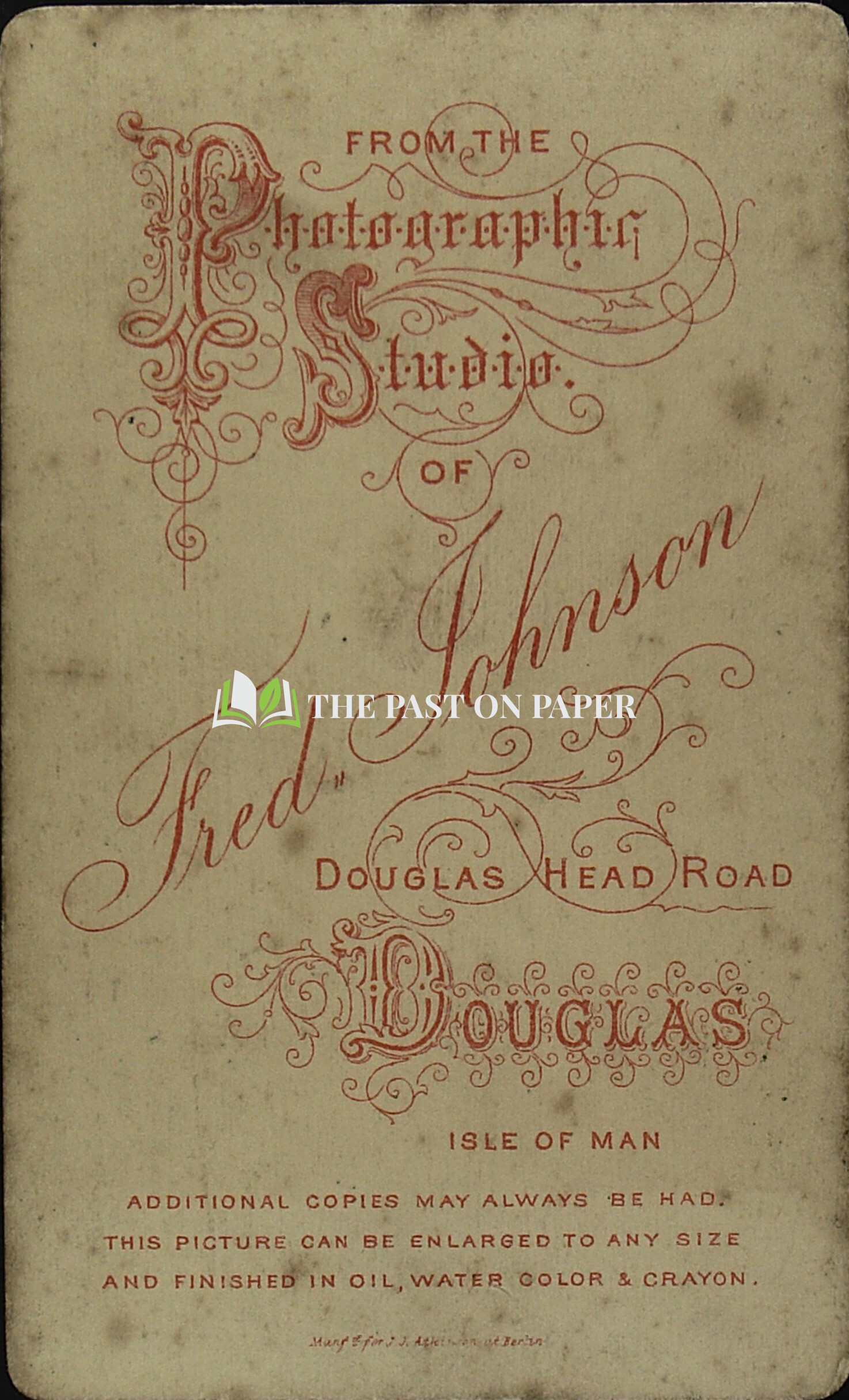 Carte de Visite of Unidentified Jockey, Isle of Man, 1870s - Image 2