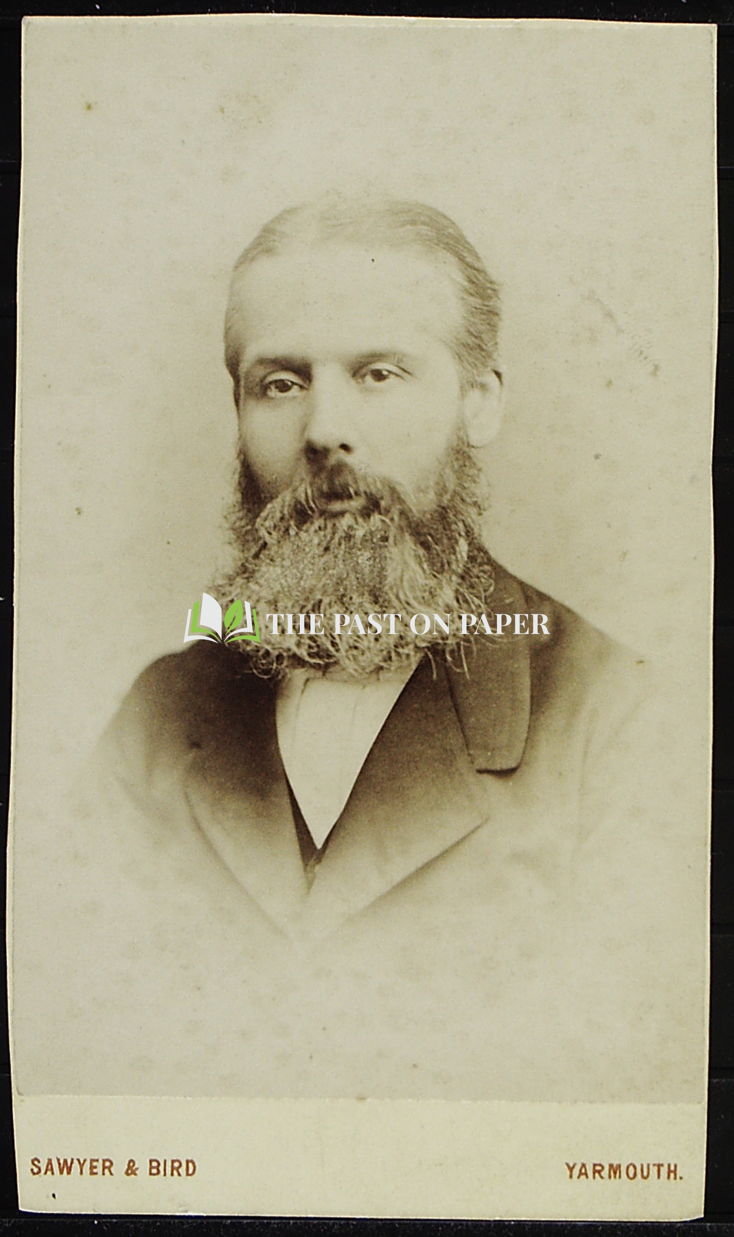 Carte de Visite of Unidentified Gentleman, Yarmouth, 1880s