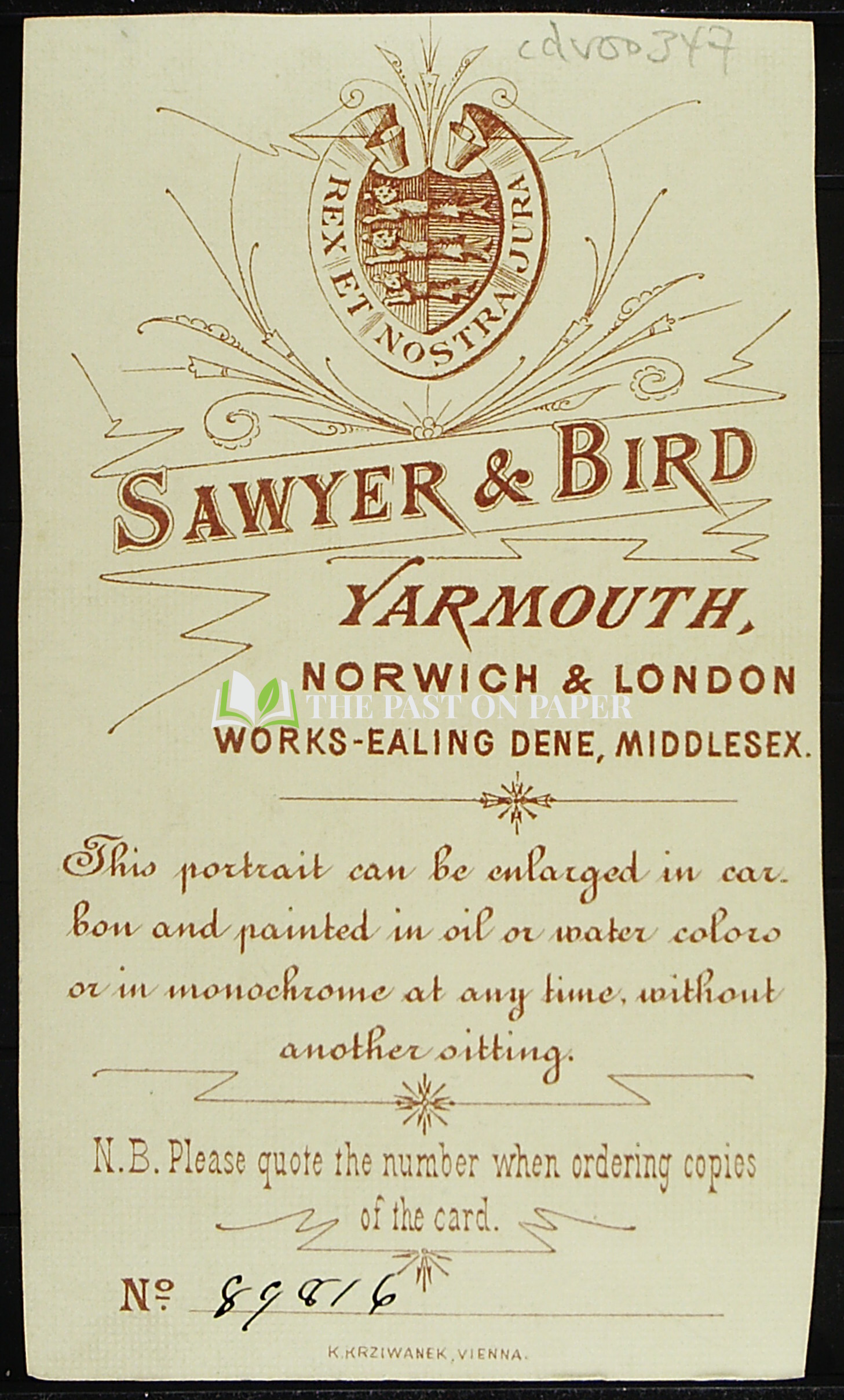 Carte de Visite of Unidentified Gentleman, Yarmouth, 1880s - Image 2