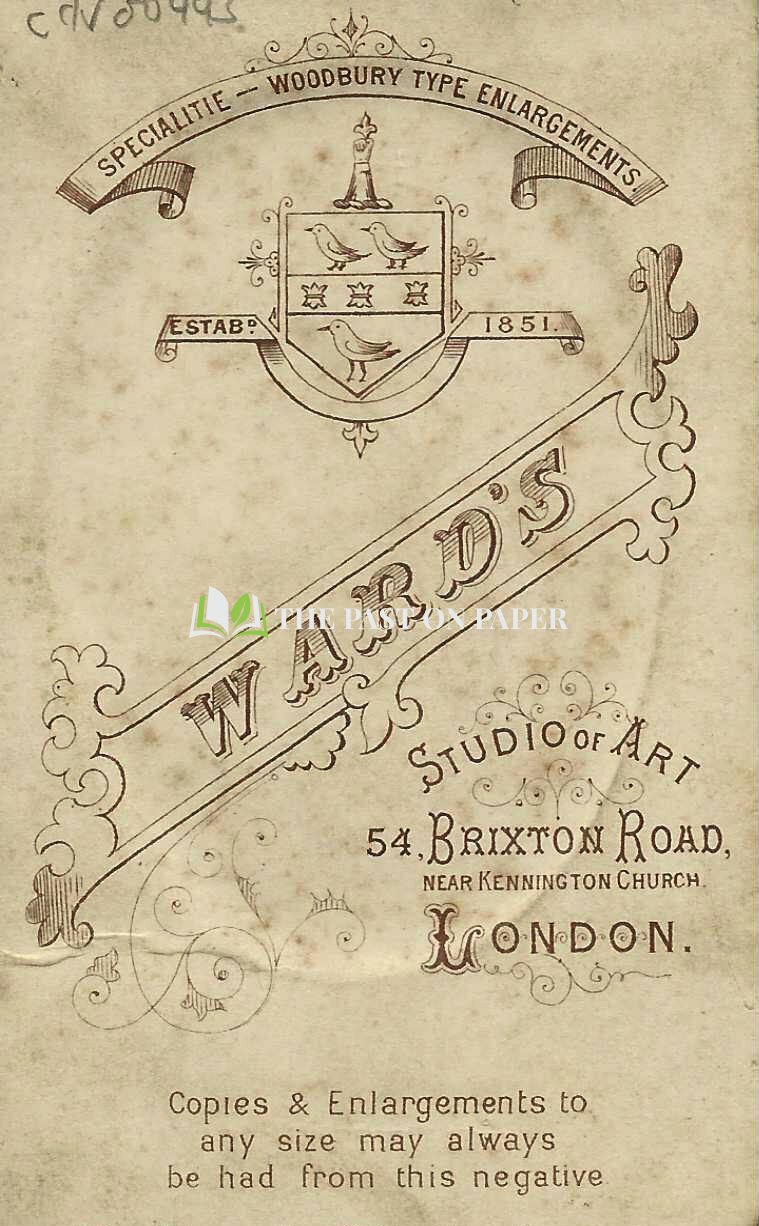 Carte de Visite of Female identified as Aunt Anne, London, 1870s - Image 2