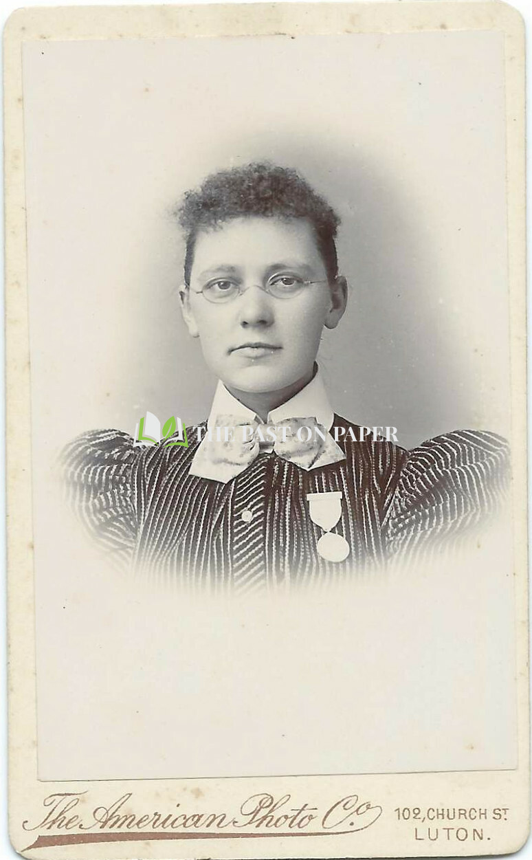 Carte de Visite of Kate Ellwood, Luton, 1880s