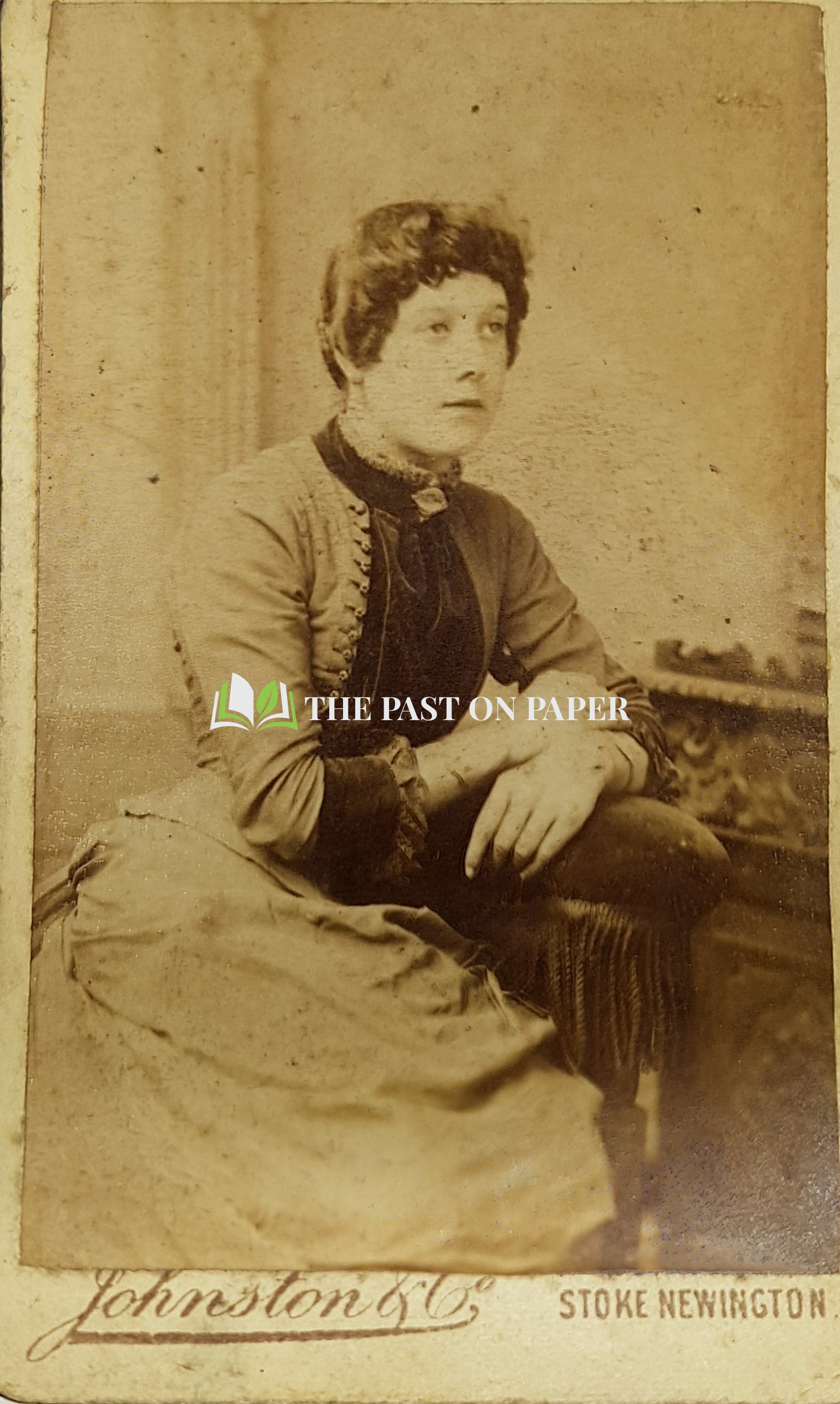 Carte de Visite of Unidentified woman, Stoke Newington, 1880s