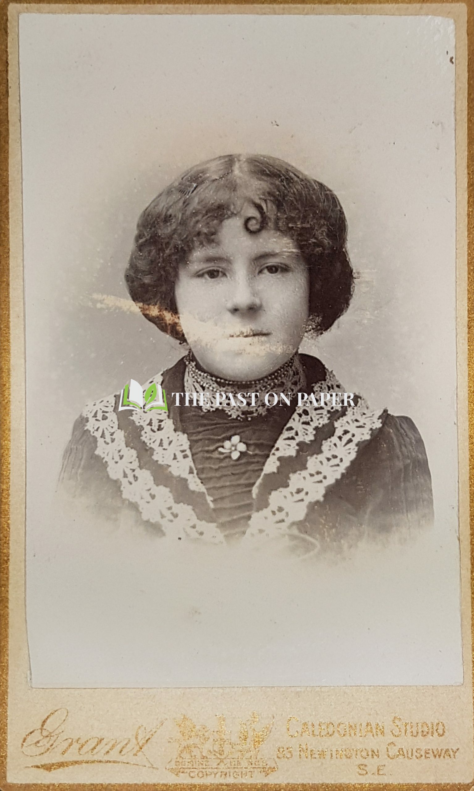 Carte de Visite of Unidentified woman, Stoke Newington, 1890s