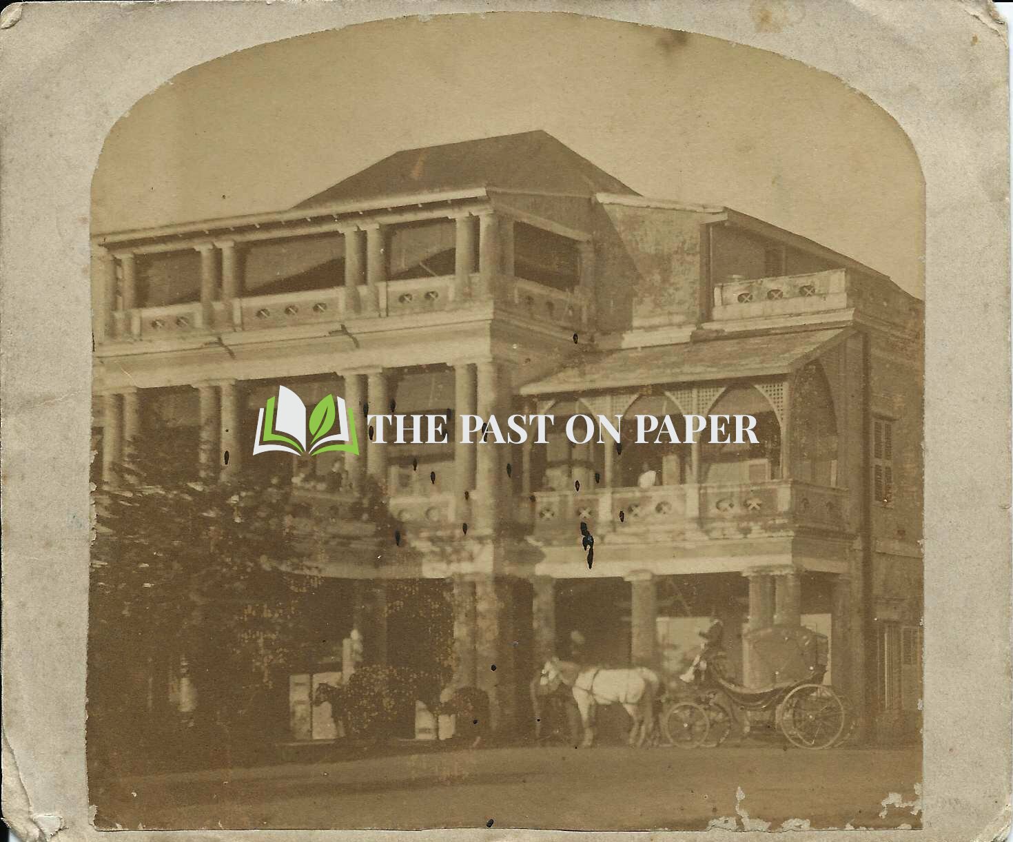 Photo of Unidentified Pillared Building,1860s