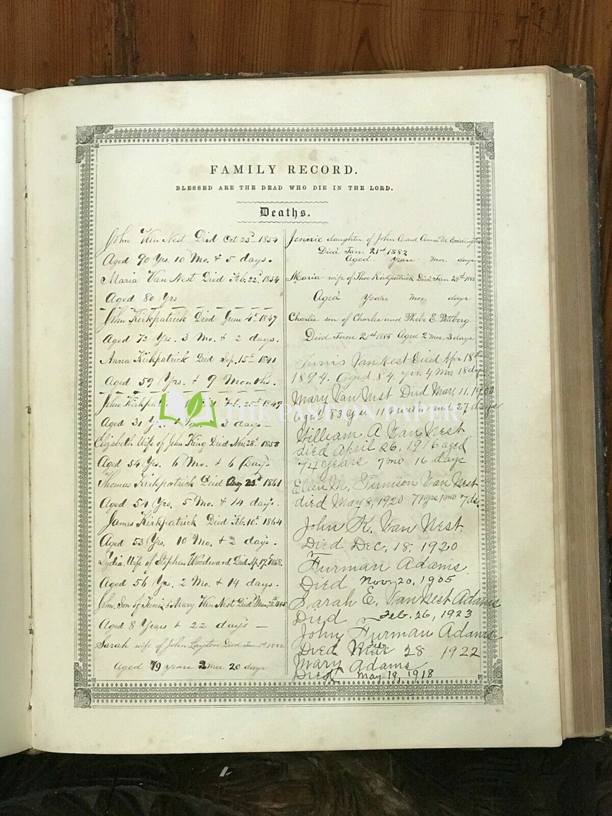 Van Nest Family Bible - Image 4
