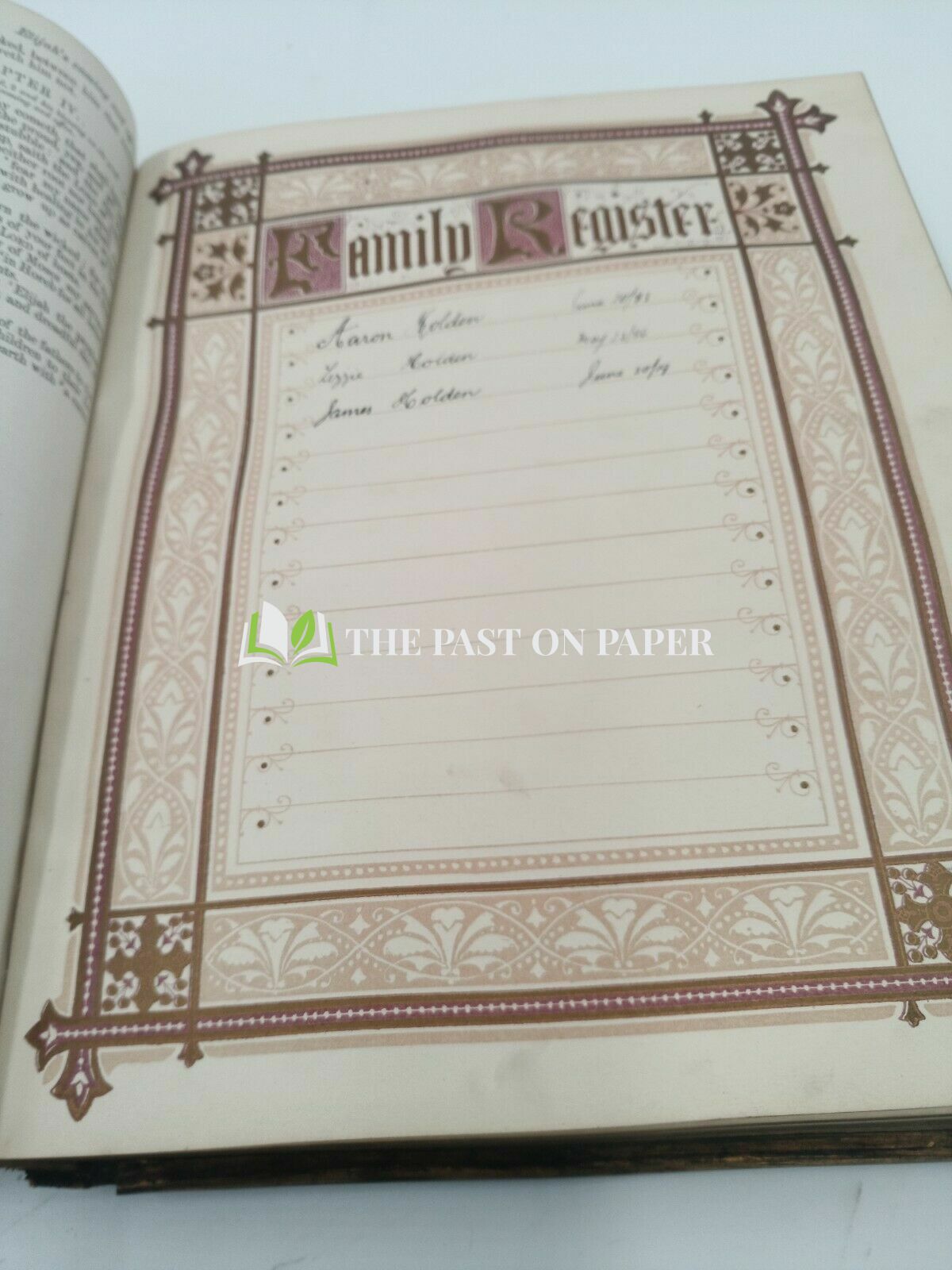 19th Century Antique Family Holy Bible and new Testament With Brass Fittings - Image 4