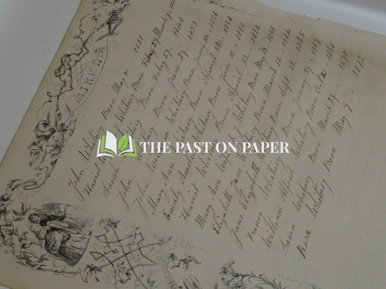 Antique Family Bible Birth Record - Image 2