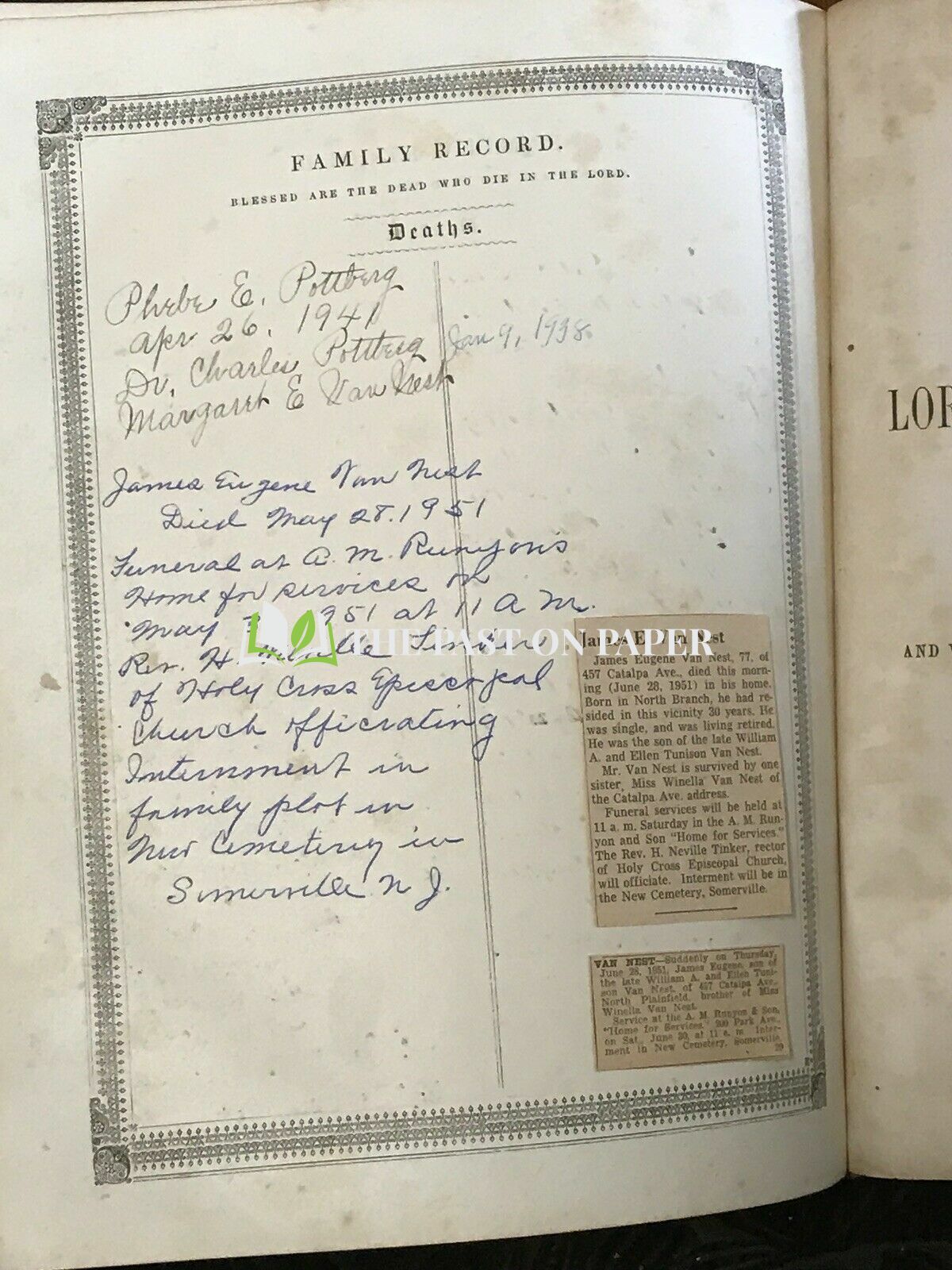 Van Nest Family Bible - Image 5