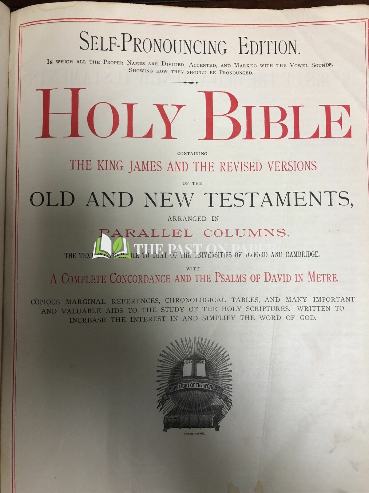 Nicholson Family Bible - Image 2