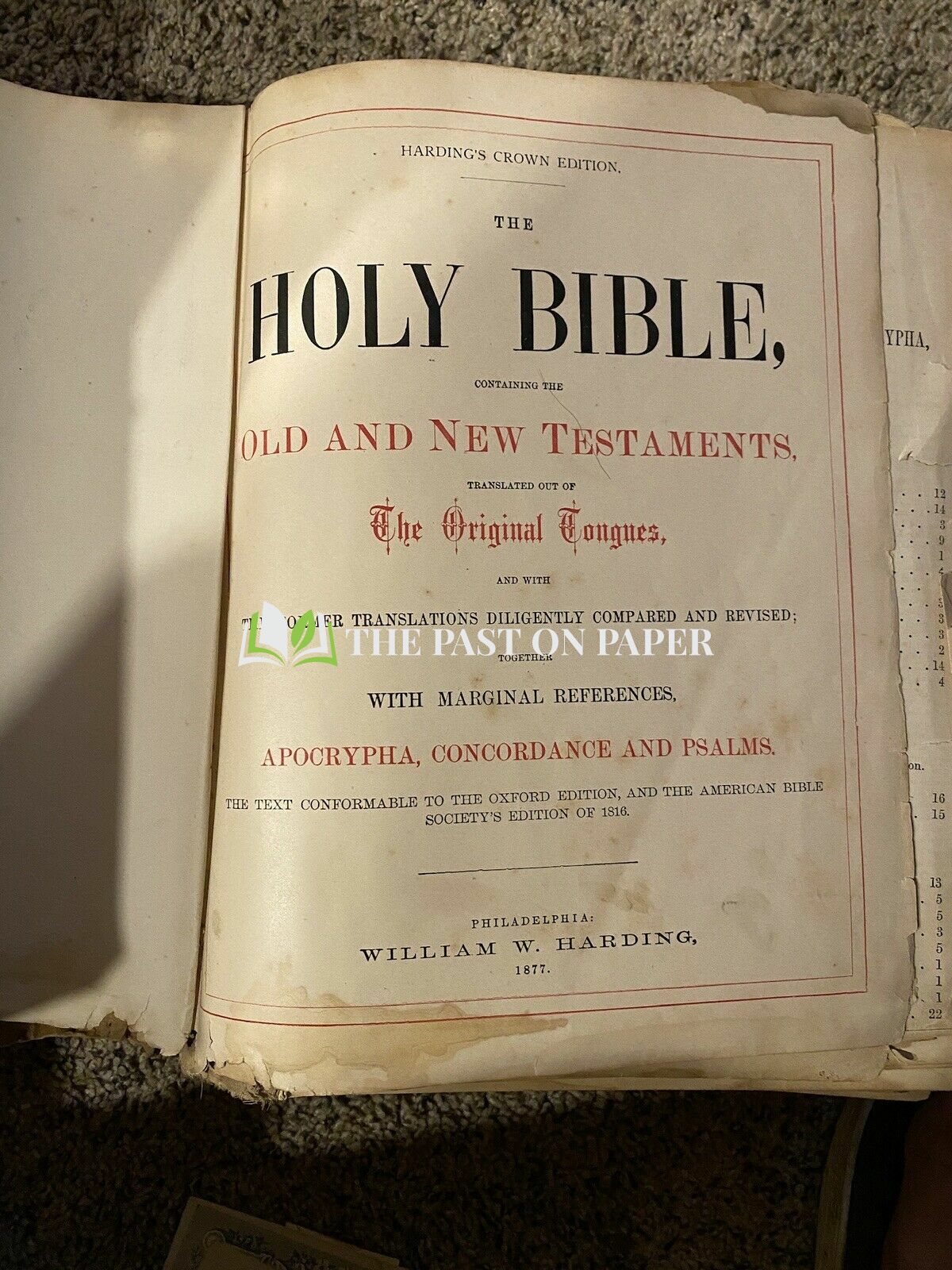 Holmes Family Bible - Image 2