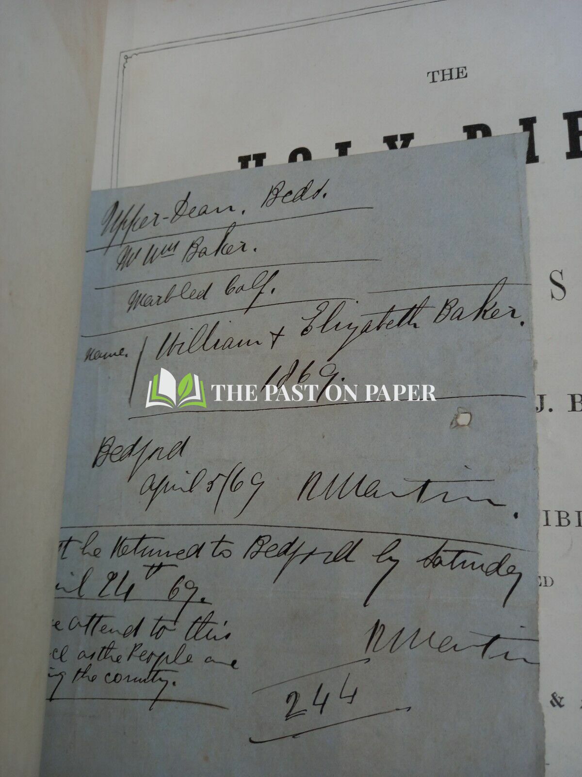 Baker Family Bible - Image 3