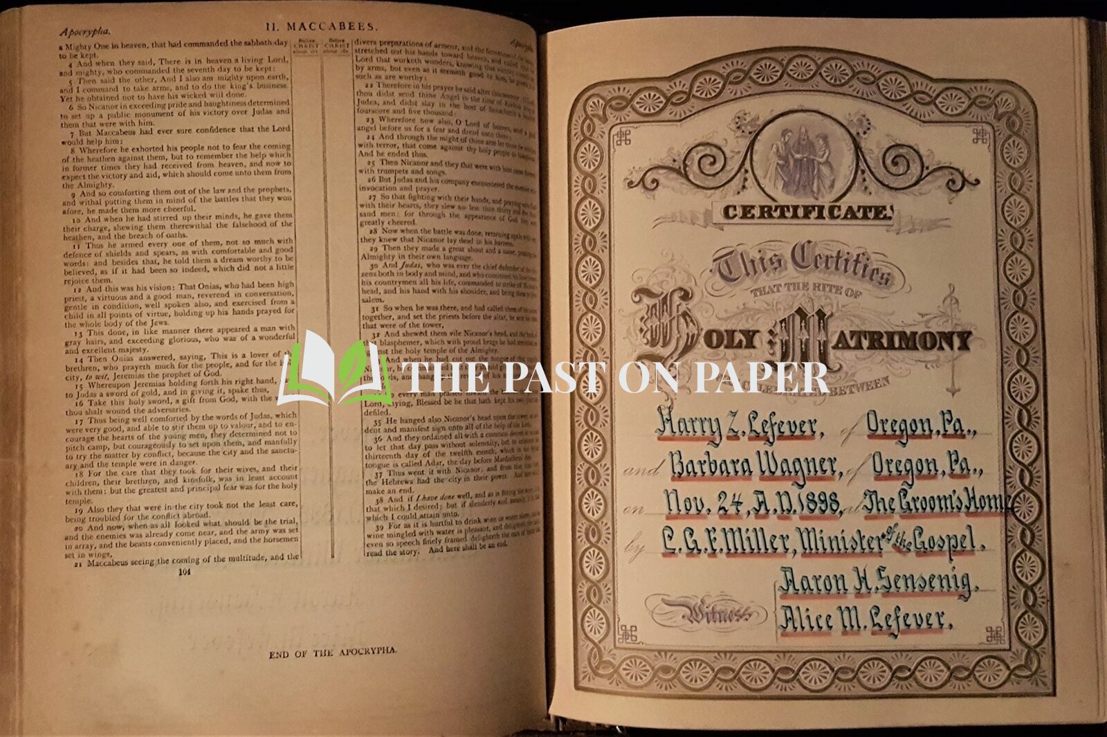 Lefever Family Bible - Image 3