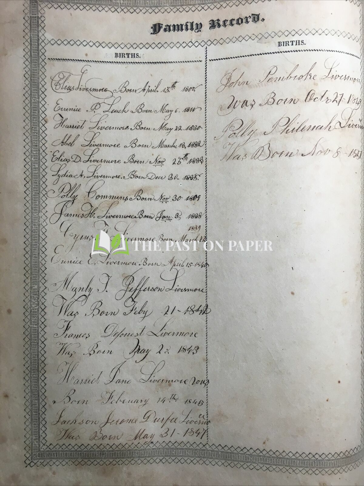 Livermore Family Bible - Image 2